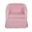 Stylish and Comfortable Pink Swivel Chair