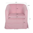 Stylish and Comfortable Pink Swivel Chair