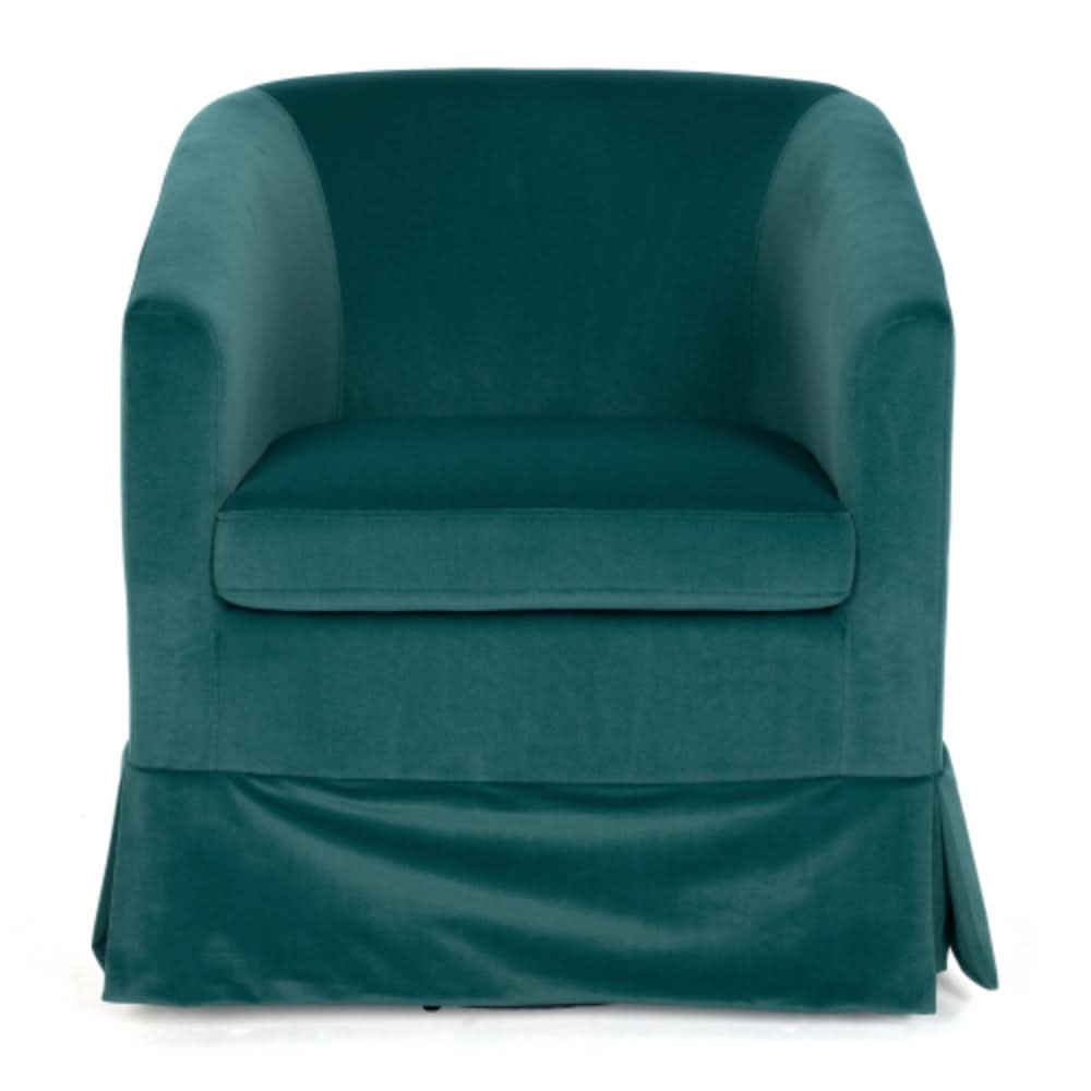 Stylish and Comfortable Green Swivel Chair