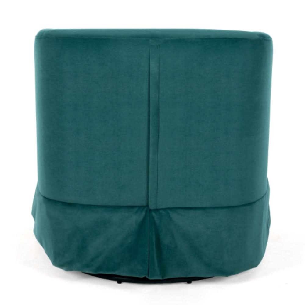 Stylish and Comfortable Green Swivel Chair