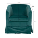 Stylish and Comfortable Green Swivel Chair