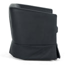 Black PU Wide Swivel Chair