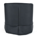 Black PU Wide Swivel Chair