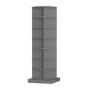 360 Degree Rotating Shoe Cabinet Grey Finish