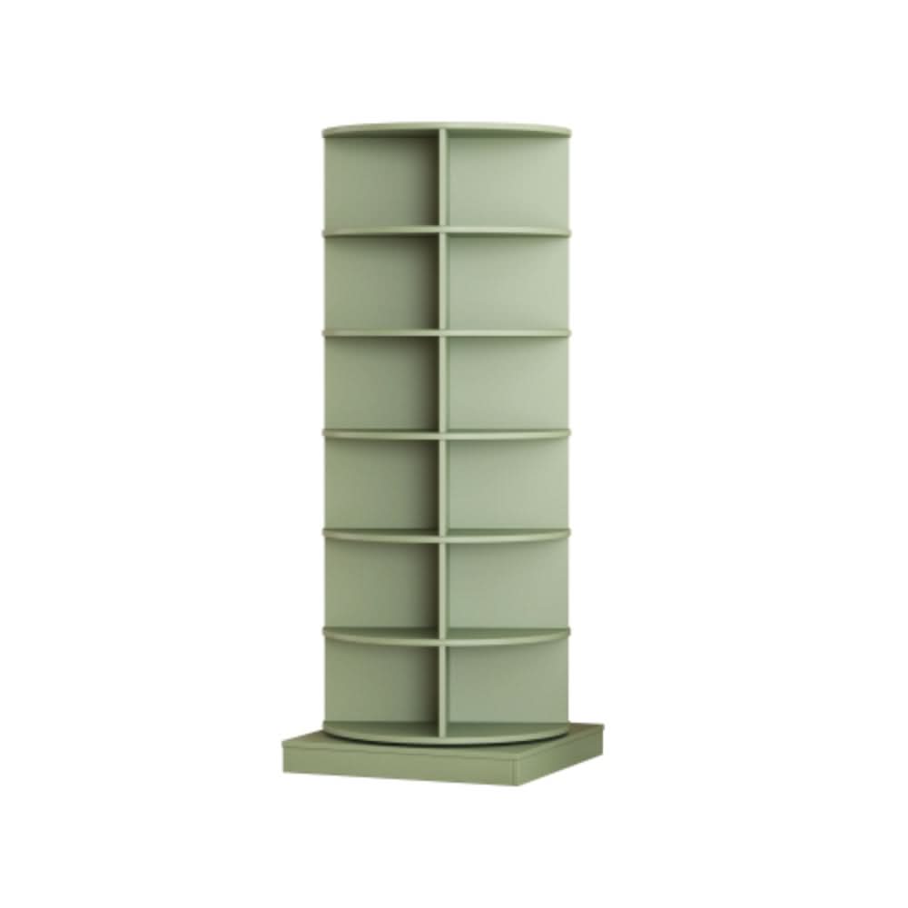 360 Degree Green Rotating Shoe Cabinet with 6 Layers