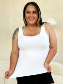 Basic Bae Full Size Square Neck Wide Strap Tank - M & M Global