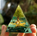 Pyramid Decoration Natural Crystal Gravel Energy Tower - M & M Global