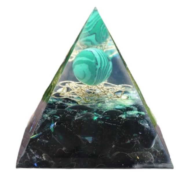 Pyramid Decoration Natural Crystal Gravel Energy Tower - M & M Global
