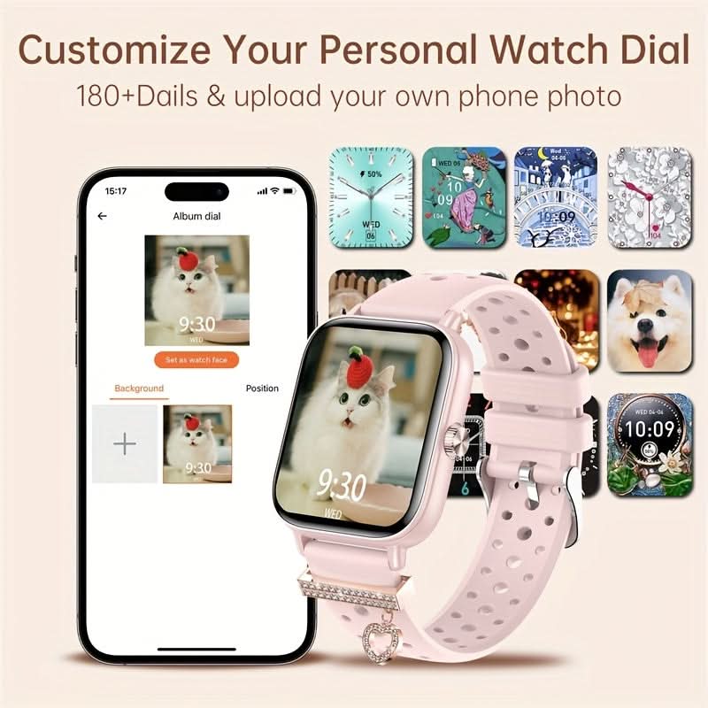 Dynamic UI Dials Smart Watch with 4.7cm HD Touch Screen, Wireless 5.2,Answer Calls, Sleep Tracking,Pedometer for Android Phones