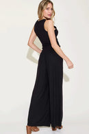 Basic Bae Full Size Ribbed Tank and Wide Leg Pants Set - M & M Global