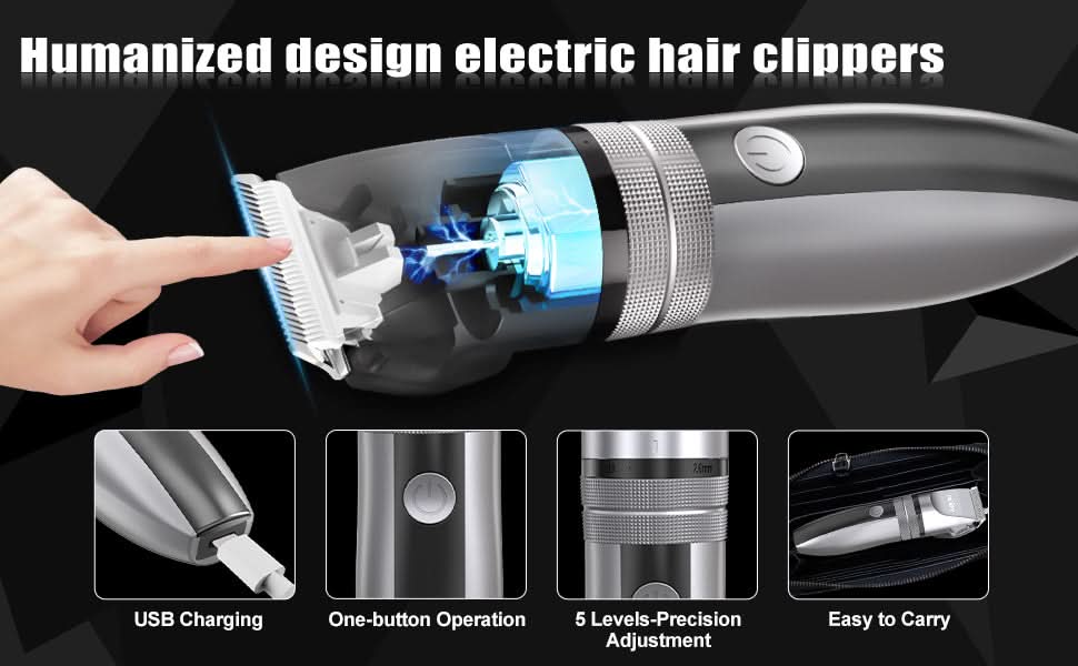 SEJOY Professional Trimmer Hair Clippers Cutting Beard Cordless Shaving Machine - M & M Global