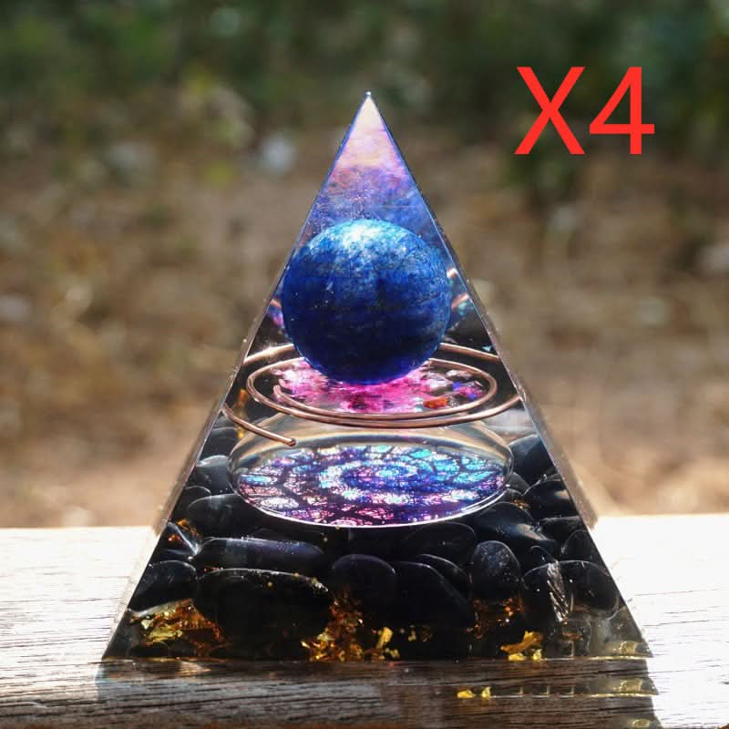 Pyramid Decoration Natural Crystal Gravel Energy Tower - M & M Global