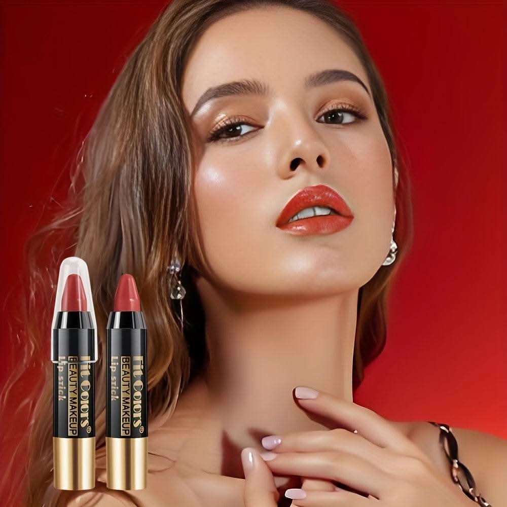 6pcs/set Creamy Long-lasting Lipstick, Matte Waterproof Non-stick Cup Automatic Lipstick Pen, Easter Holiday Party Gift - M & M Global