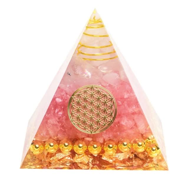 Pyramid Decoration Natural Crystal Gravel Energy Tower - M & M Global