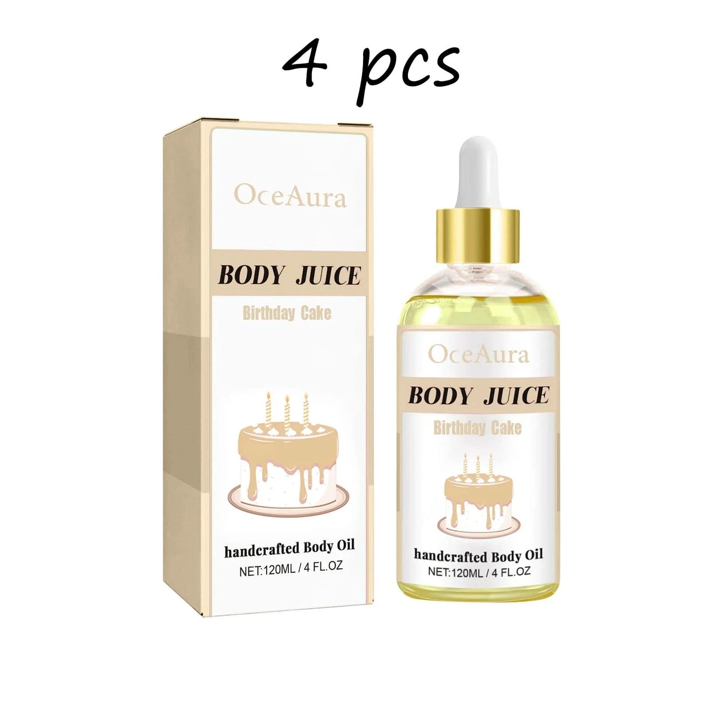 Oceaura Cake Body Oil Relief Soreness Relax Stress and Anxiety Moisturizing Smoothing Improve Elasticity Body Skin Care Oil - M & M Global