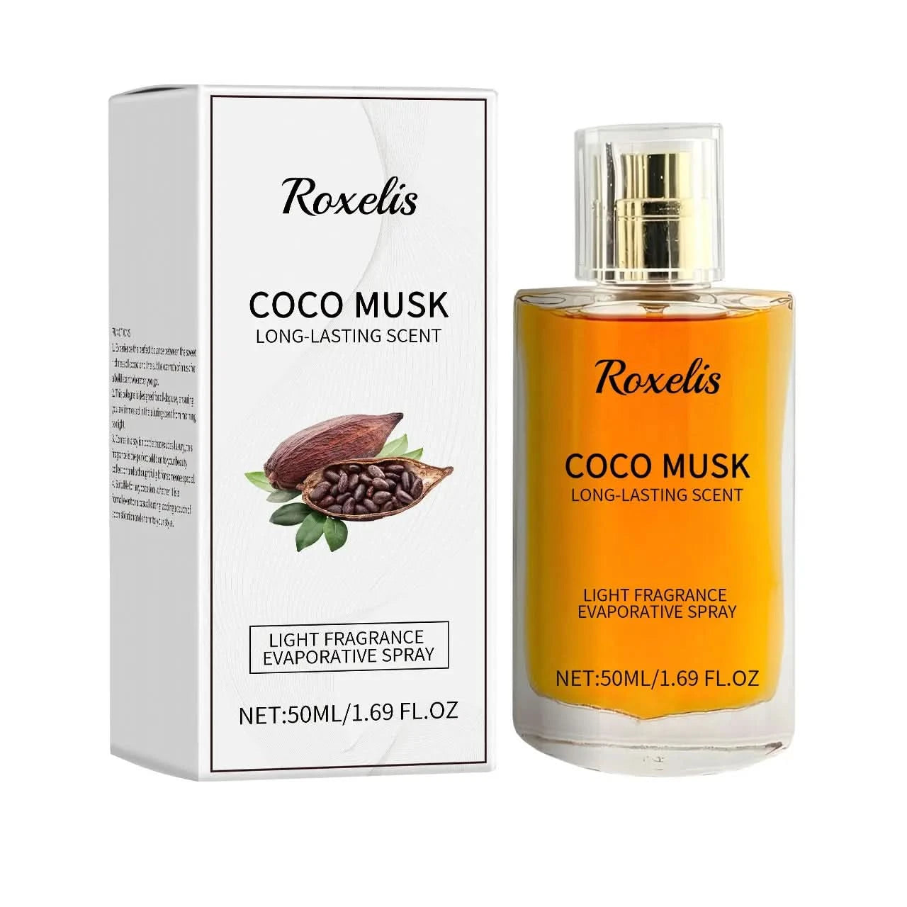 Roxelis 50ml Coco Musk Perfume Charming Cologne Lasting Pheromone Fragrance Freshing Dating Atmosphere Flirting Attract Perfume - M & M Global