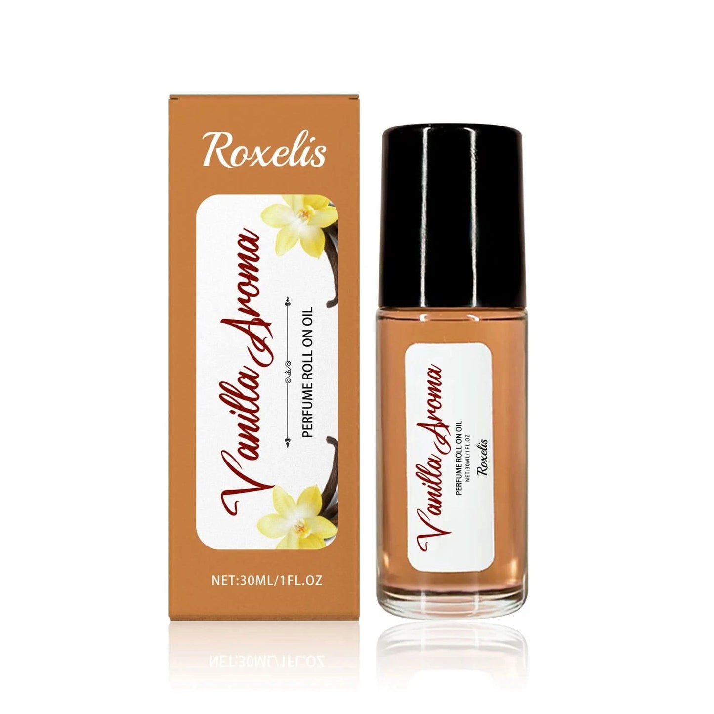 Roxelis 30ml Orange Vanilla Perfume Roller Ball Pheromone Long Lasting Fragrance Aromatherapy Skin Flirting Deodorant Perfume - M & M Global