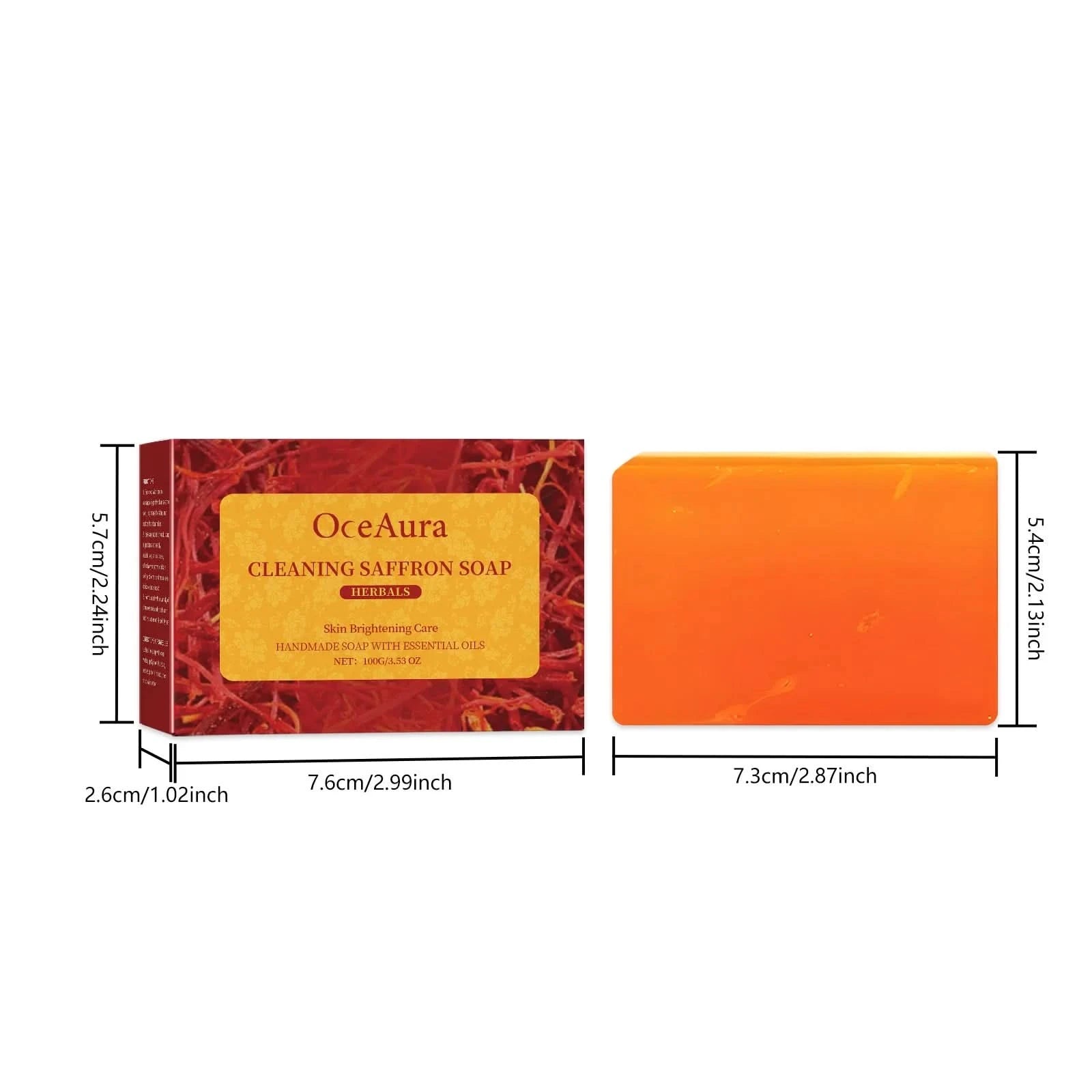 Oceaura Body Bathing Soap Bar Gentle Cleaning Dirts Prevent Dryness Oil Control Improve Roughness Glowing Body Clean Soap Bar - M & M Global