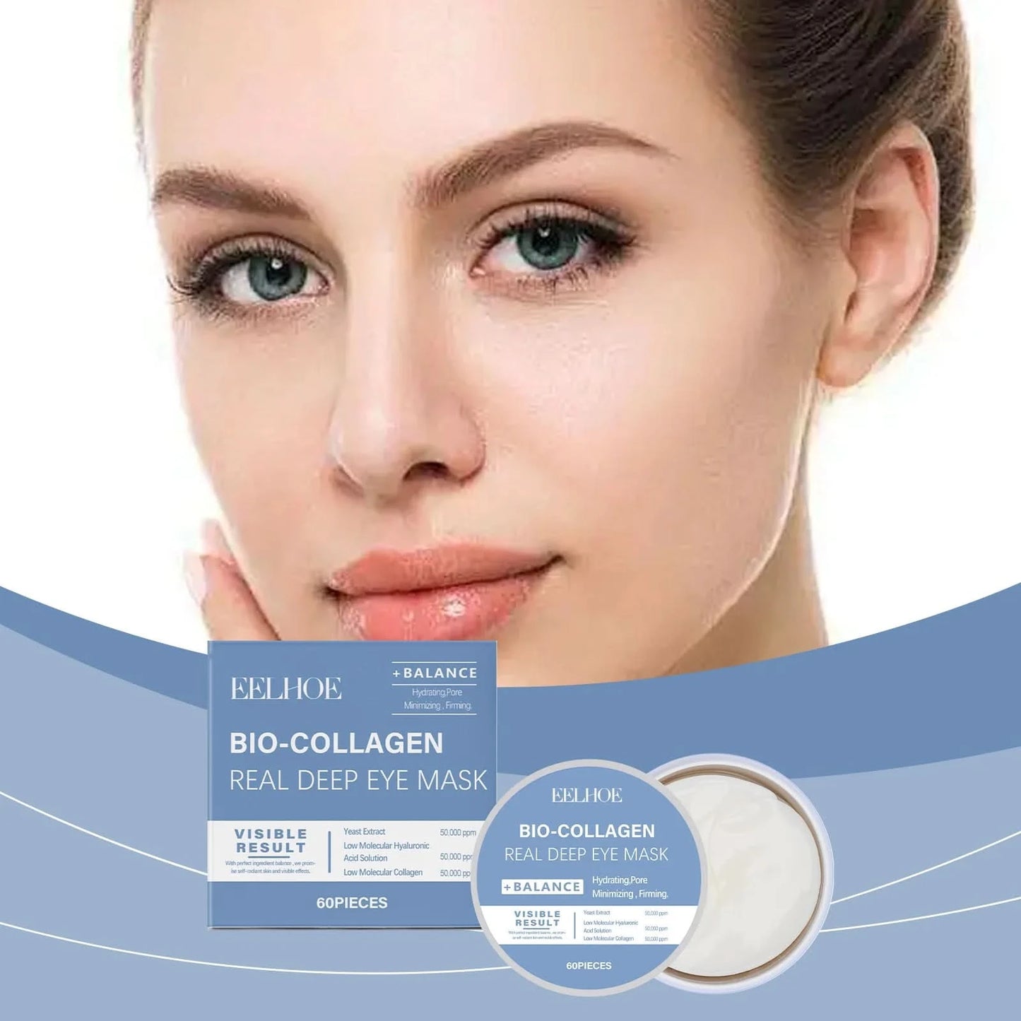 Eelhoe Collagen Eye Mask For Moisturizing And Hydrating The Skin Around The Eyes Moisturizing Patch For Skin Care And Eye Mask - M & M Global