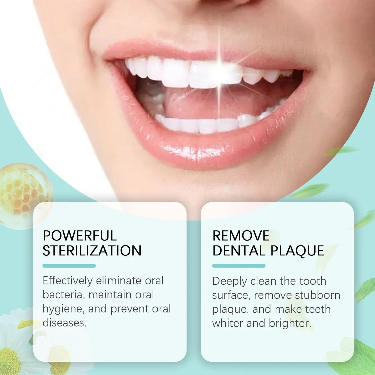 Oralhoe 60ml Teeth Cleaning Mousse Foam Toothpaste Remove Yellow Stain Oral Health Fresh Breath Brighten Whitening Teeth Mousse - M & M Global