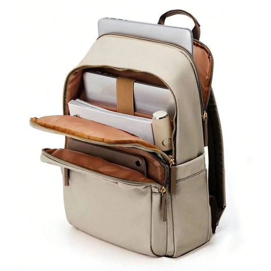 New Simple Large Capacity Backpack Women Travel Business Teacher Backpack Laptop Shoulder Bag Girl School Student Backpack Purse - M & M Global