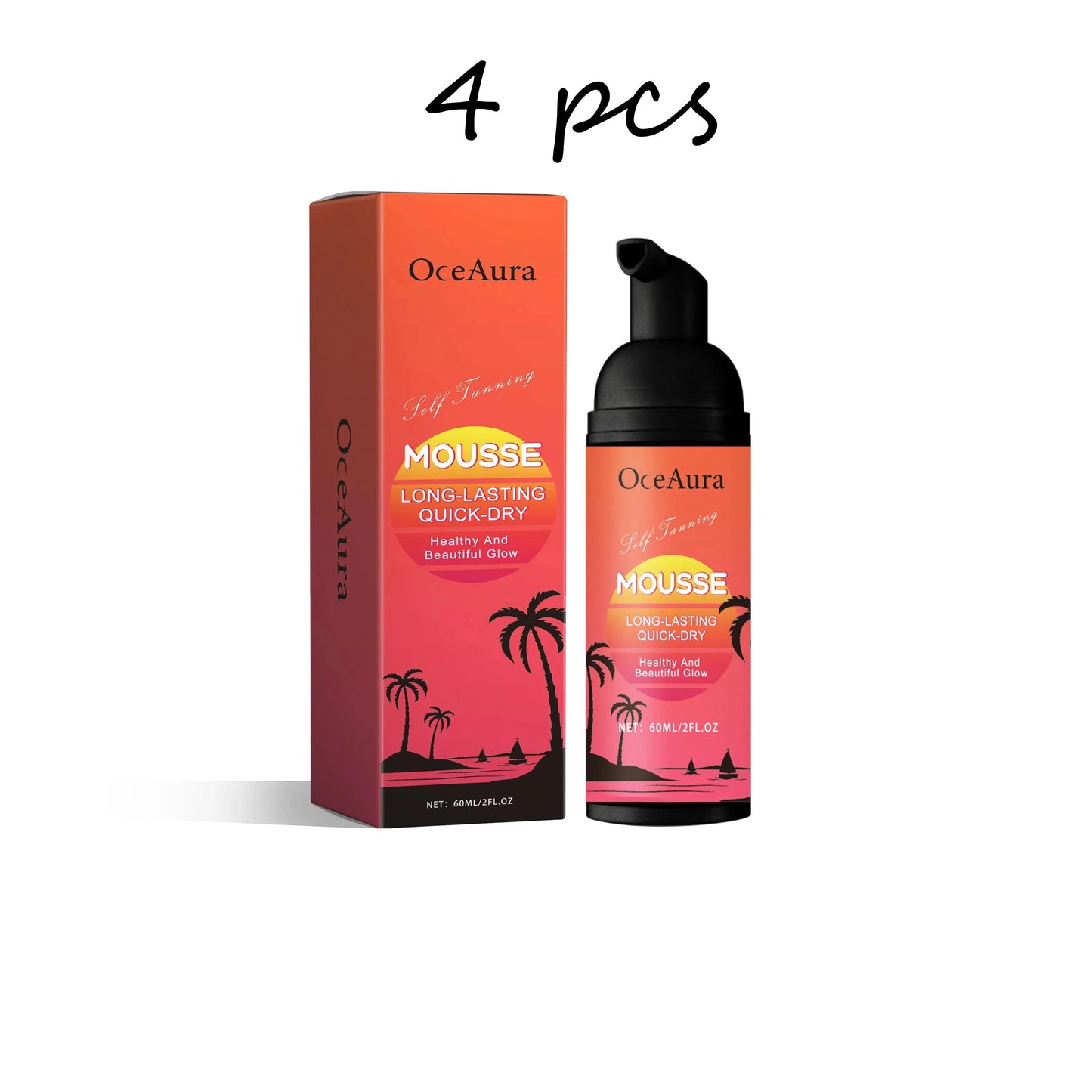 Oceaura Sunless Tanning Lotion Repair Sun Damaged Bronzer Skin Moisturizing Improve Luster Smoothing Natural Tanning Mousse - M & M Global