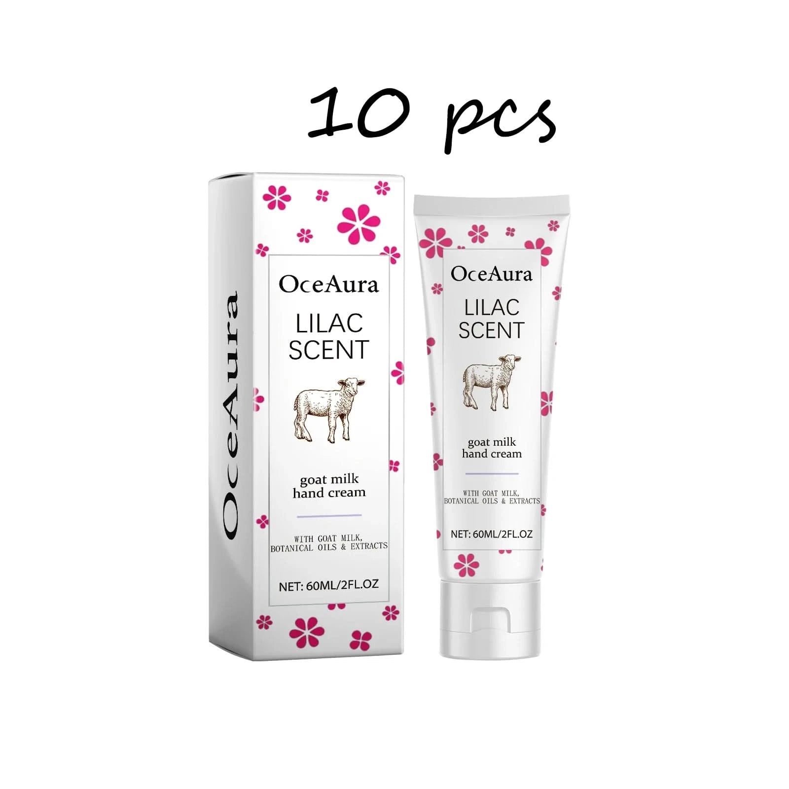 Oceaura Lilac Scent Hand Cream Anti Cracking Improve Rough Skin Prevent Dryness Refreshing Non-sticky Goat Milk Hand Care Cream - M & M Global