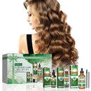 Eelhoe 1set Rosemary Hair Care Gift Set Hair Growth Oil Spray Roller Ball Nourish Scalp Strengthen Repair Split Ends Frizz Set - M & M Global