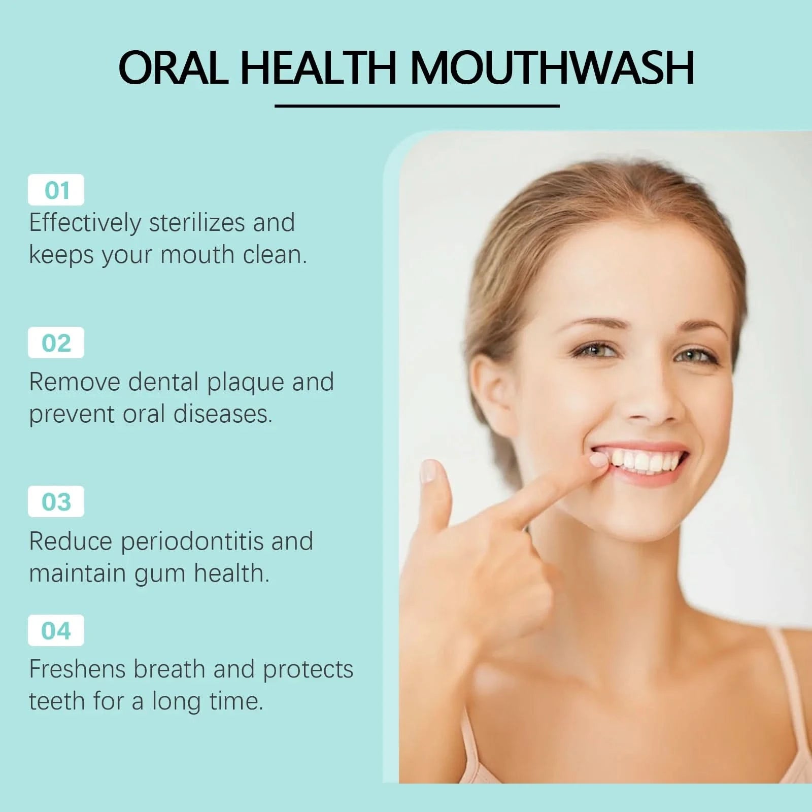 Oralhoe 60ml Teeth Cleaning Mousse Foam Toothpaste Remove Yellow Stain Oral Health Fresh Breath Brighten Whitening Teeth Mousse - M & M Global