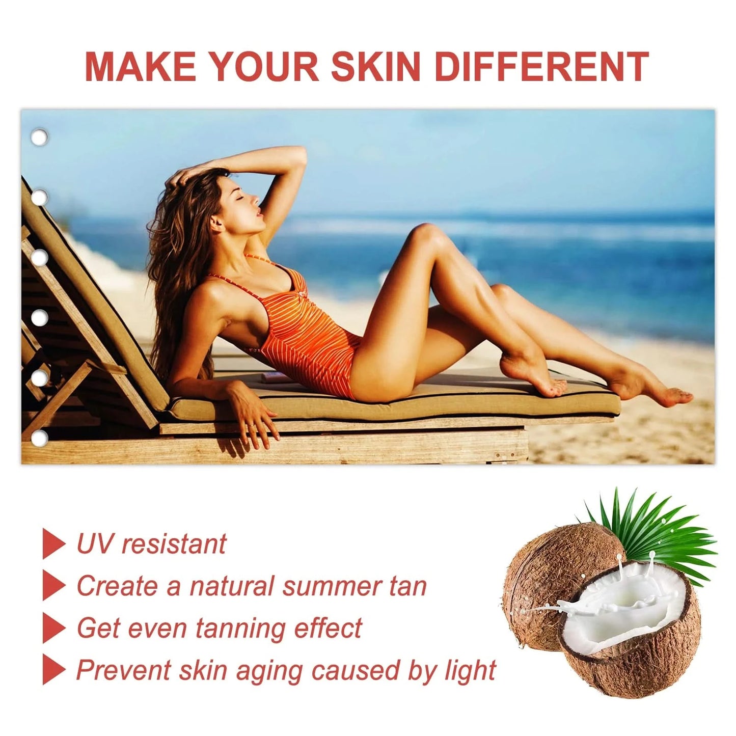 Oceaura 60ml Tanning Accelerator Mousse Self Fake Tan Beach Solarium Sunburn Repair Moisture Bronze Skin Sunless Tanning Lotion - M & M Global