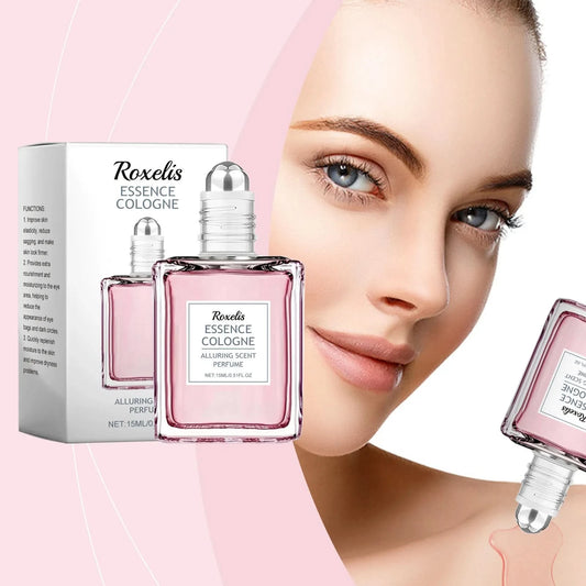 Roxelis 15ml Pink Rose Floral Scent Perfume Pheromones Roll-On Oil Deodorant Lasting Charming Romantic Attraction Perfume Roller - M & M Global