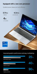 15.6 inch Portable i7 Laptop Fingerprint Unlock Notebook 16GB 1TB Windows 11 Gaming Laptops Computer Intel i7-8500Y Notebook PC