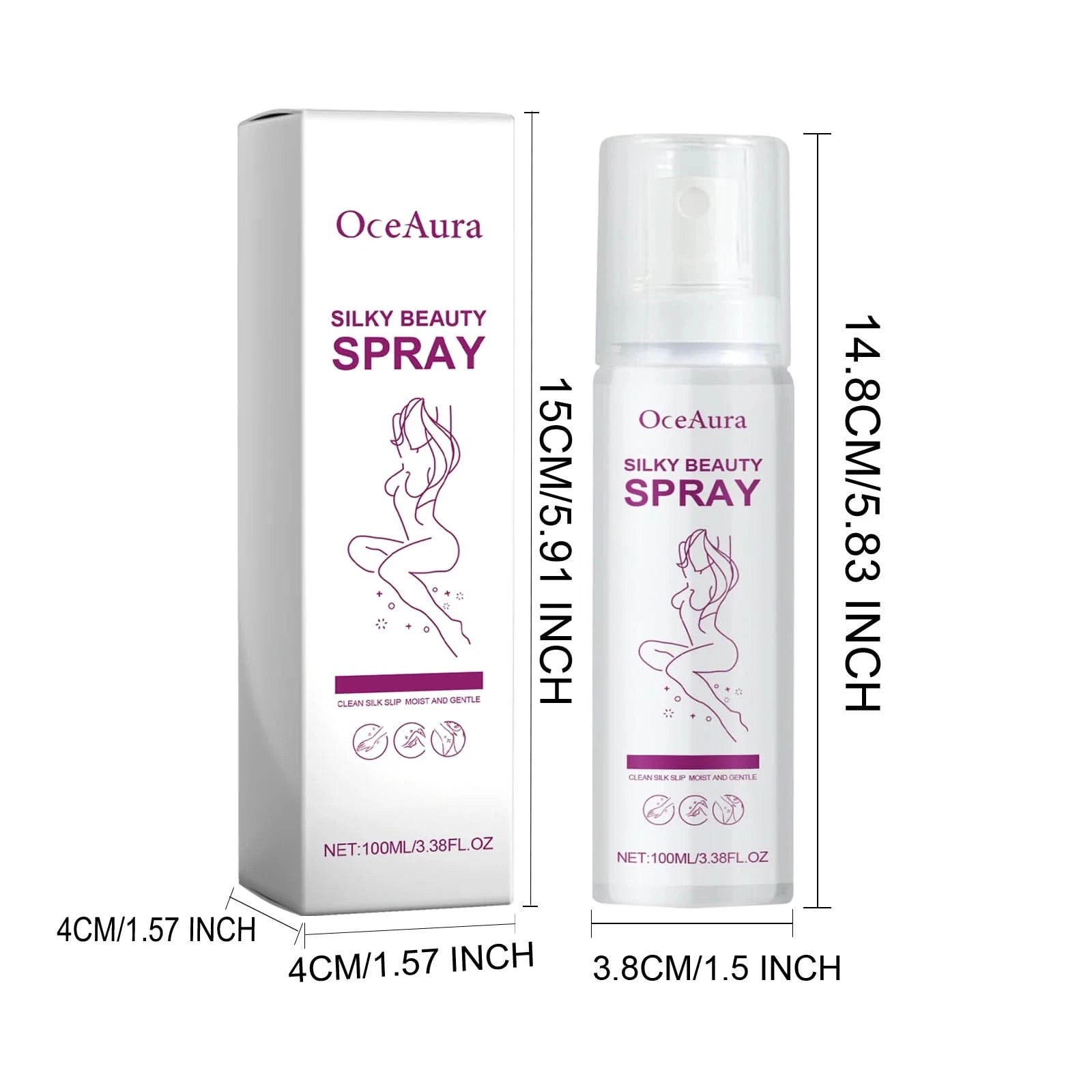 Oceaura Hair Removal Spray Painless Quick Smoothing Skin Silky Beauty Body Delay Growth Hair Removal Mist for Armpit Leg Bikini - M & M Global