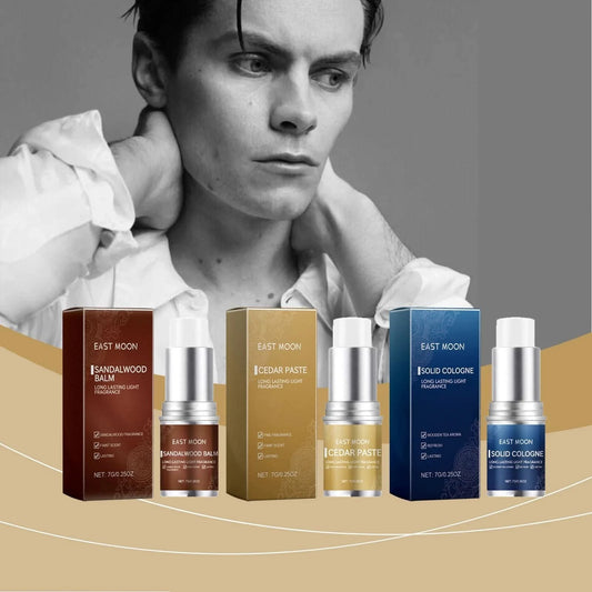 East Moon Men Perfume Solid Balm Stick Non-greasy Woody Scent Charming Portable Design Bussiness Pheromone Perfume Solid Balm - M & M Global