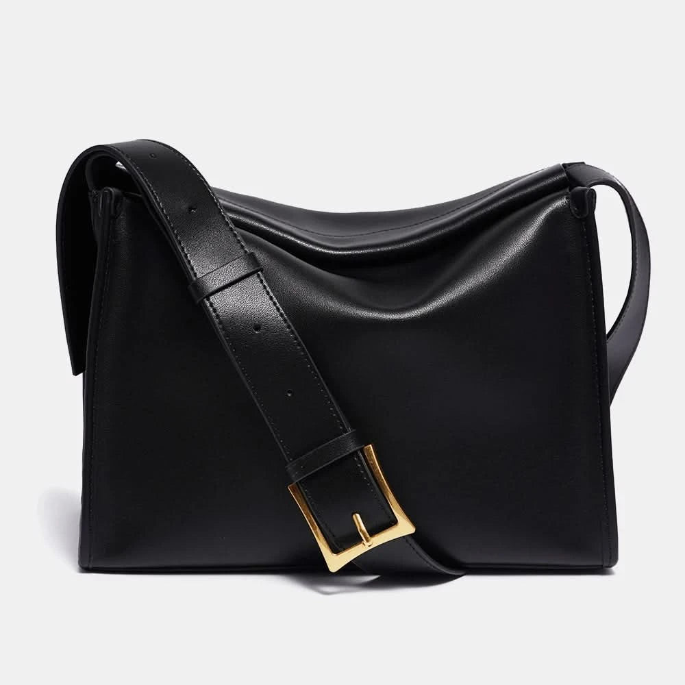 Zency Women's Messenger Bag Soft Genuine Leather Crossbody Bag Satchel Large Capacity Pockets Designer Dark Green Handbag - M & M Global