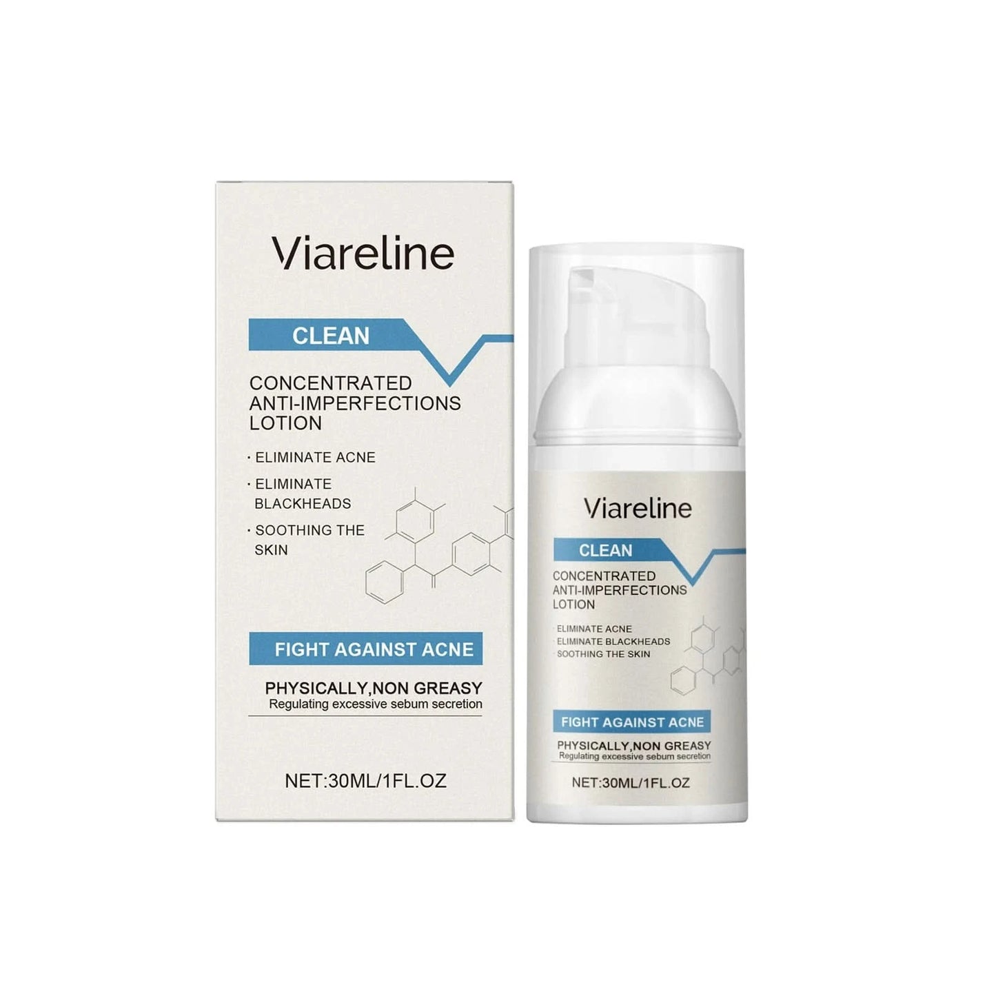 Viareline Soothing Repair Facial Care Series Moisturizing Skin Oil Control Brighten Skin Tone Clean Pores Tender Face Care Set - M & M Global