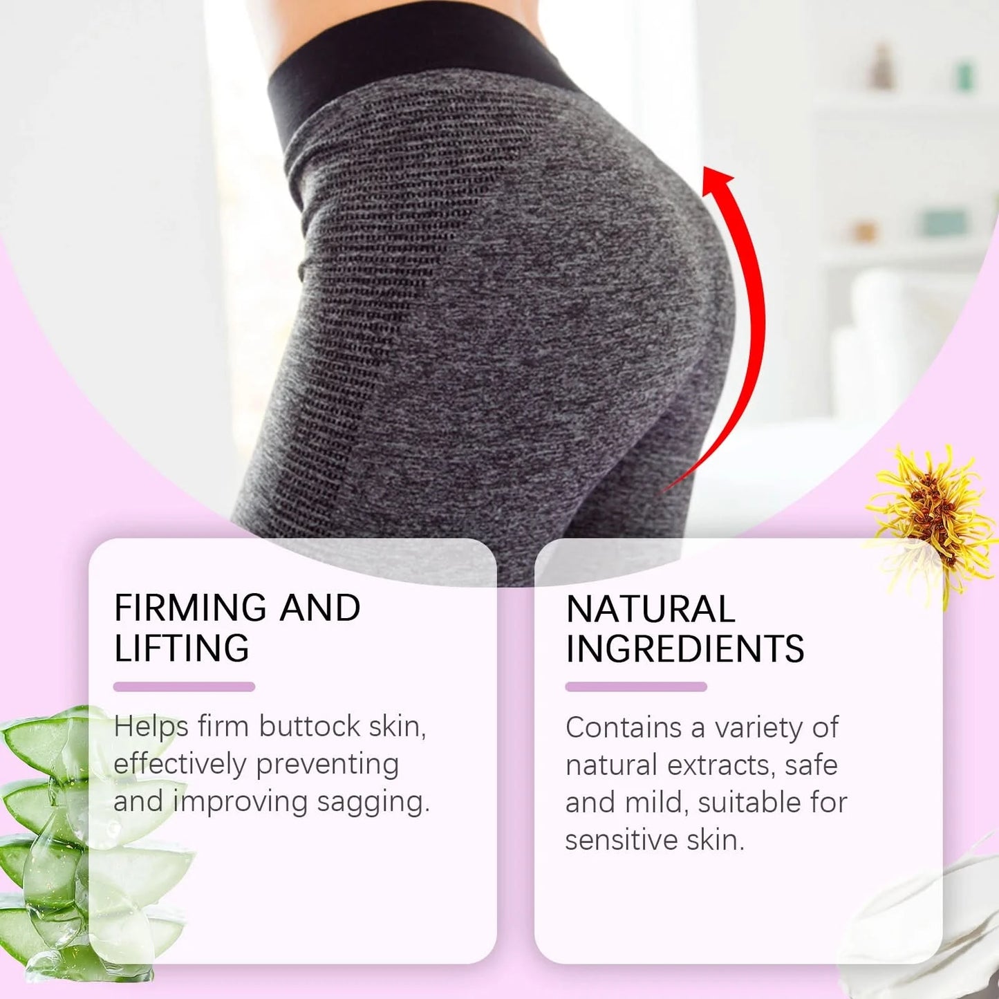 Oceaura Butt Care Cream Beauty Body Shaping Firming Skin Reduce Sagging Lifting Non-greasy Smoothing Butt Enhancement Cream - M & M Global