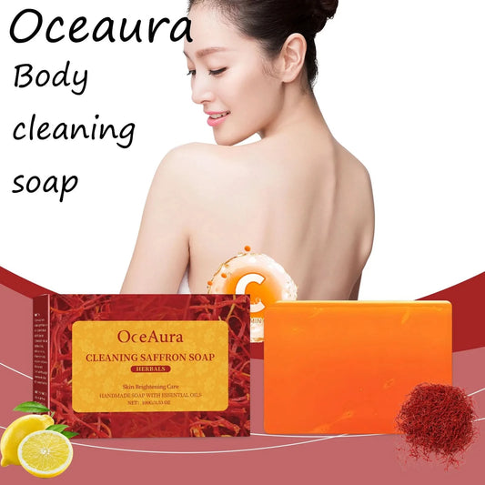 Oceaura Body Bathing Soap Bar Gentle Cleaning Dirts Prevent Dryness Oil Control Improve Roughness Glowing Body Clean Soap Bar - M & M Global
