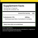 Turkesterone Supplement - Improves Male Performance, Endurance, Motivation, Focus & Muscle Mass - 120 Capsules - M & M Global