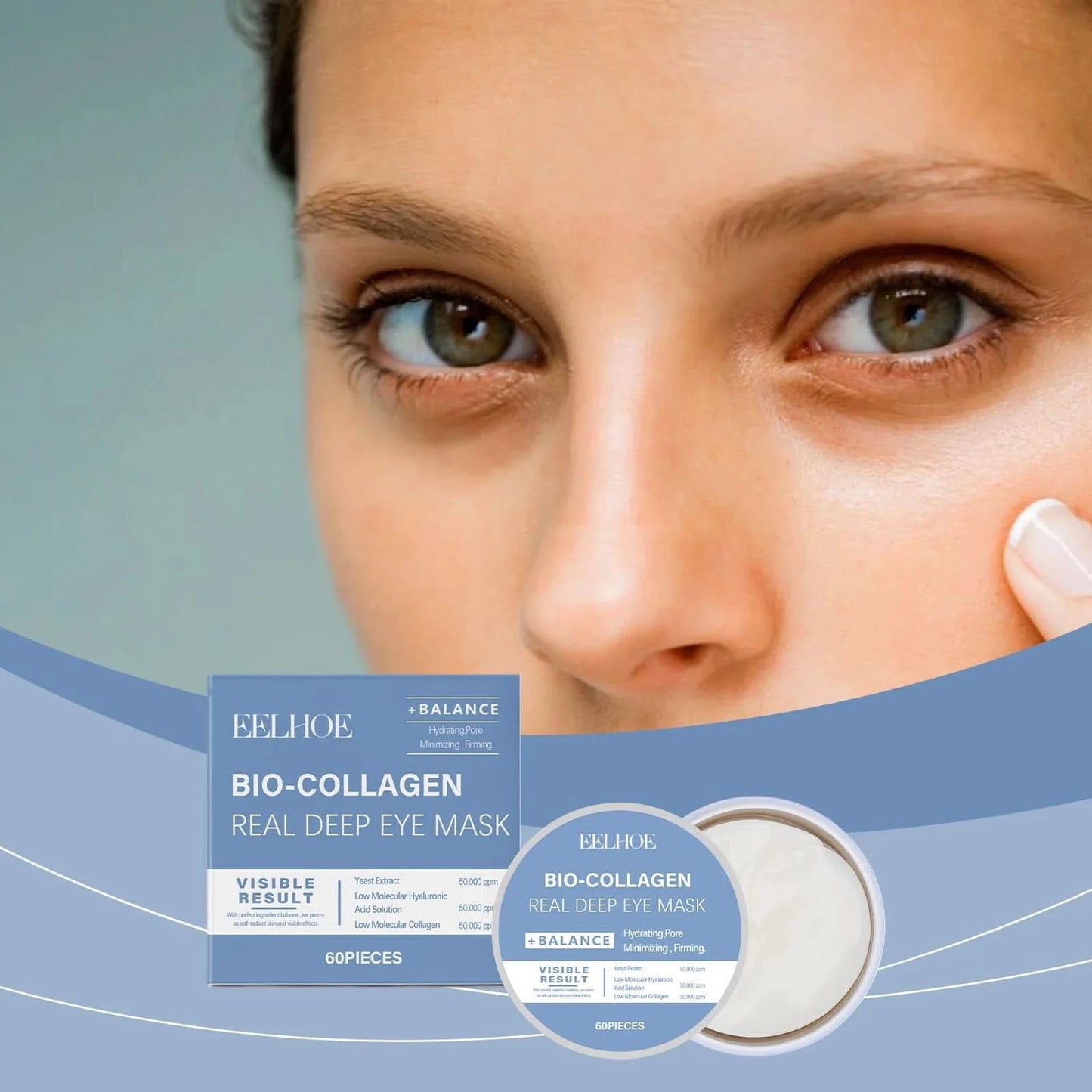 Eelhoe Collagen Eye Mask For Moisturizing And Hydrating The Skin Around The Eyes Moisturizing Patch For Skin Care And Eye Mask - M & M Global