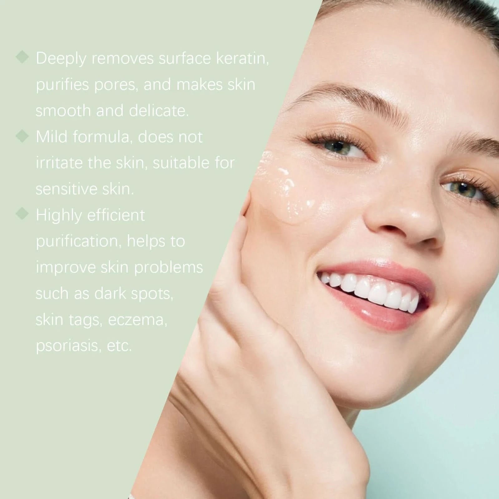 Facial Exfoliating Gel Skin Care Deep Cleaning Face Scrub Skincare Product Hyaluronic Acid Repair Facial Moisturizing Face Gel - M & M Global