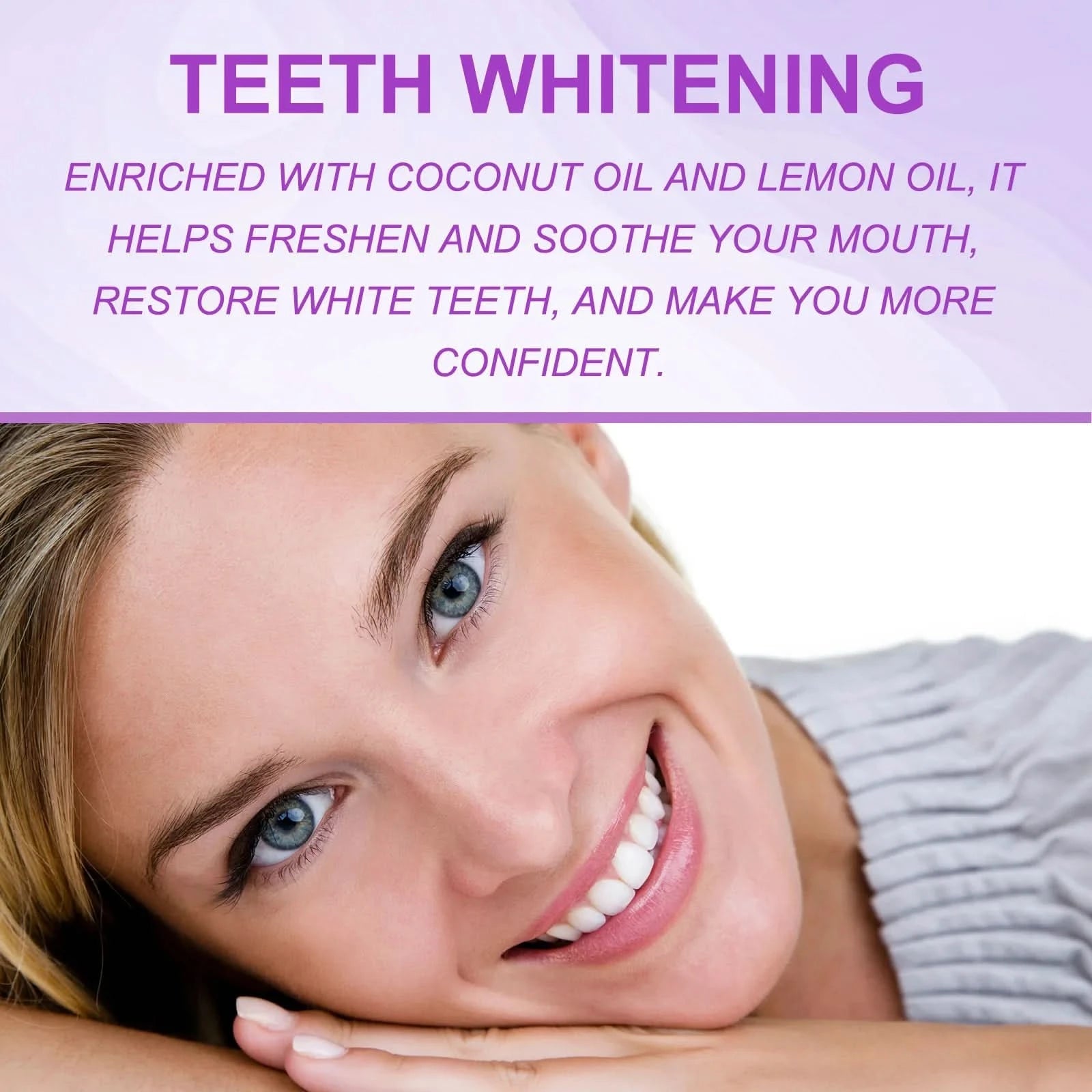 Jaysuing 14pcs Teeth Whitening Strips Purple Oral Fresh Breath Remove Yellow Cleaning Dental Bleaching Tooth Whitener Patches - M & M Global