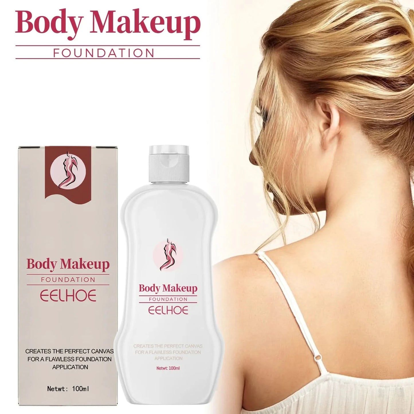 Eelhoe Body Makeup Liquid Foundation Lightening Skin Spots Tattoo Defects Natural Setting Moisturize Lasting Foundation Make Up - M & M Global