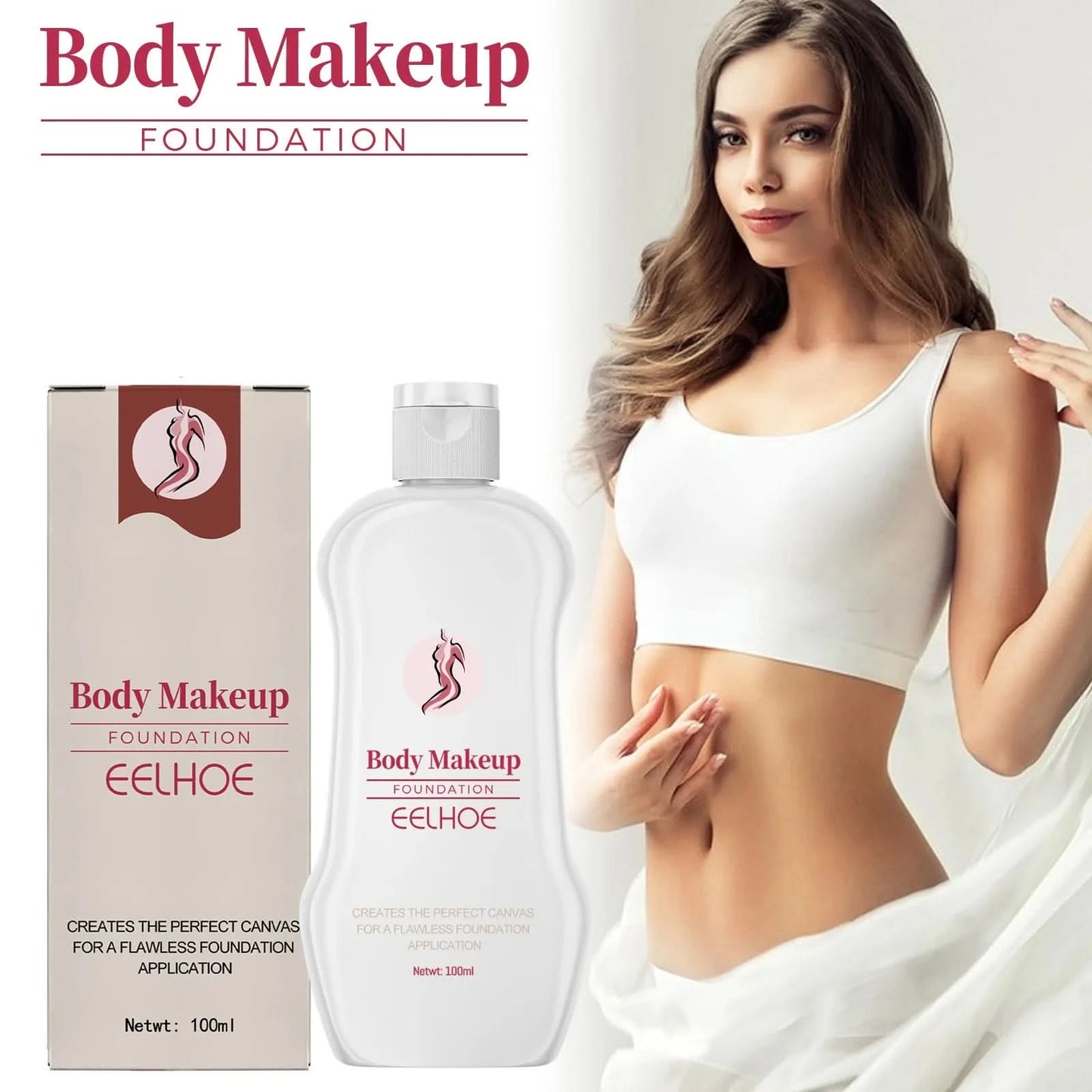 Eelhoe Body Makeup Liquid Foundation Lightening Skin Spots Tattoo Defects Natural Setting Moisturize Lasting Foundation Make Up - M & M Global