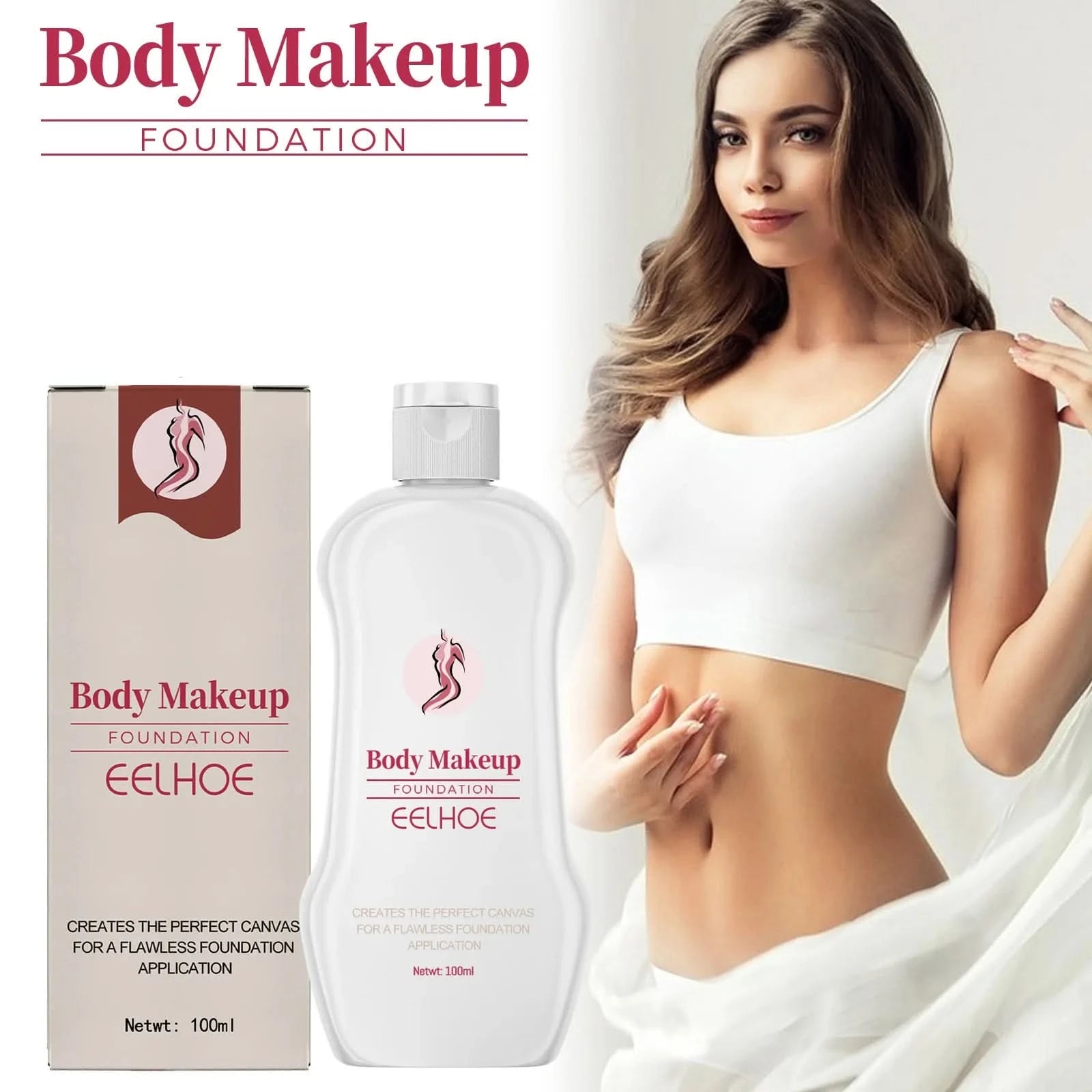 Eelhoe Body Makeup Liquid Foundation Lightening Skin Spots Tattoo Defects Natural Setting Moisturize Lasting Foundation Make Up - M & M Global