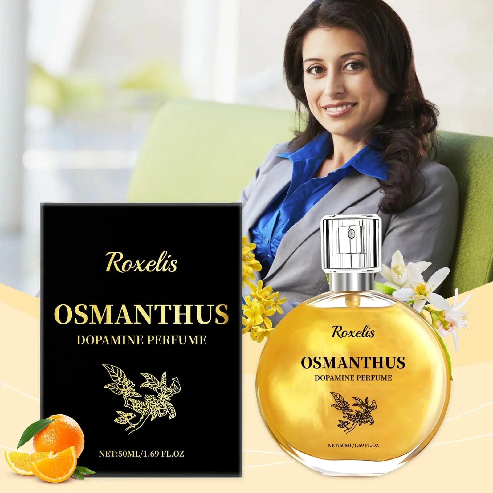 ROXELIS Osmanthus Perfume OSMANTHUS Eau de Parfum Pure Osmanthus Extracto para Restaurar el Sabor Osmanthus 1.7 fl oz - M & M Global