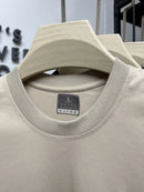 New brand summer men's silk cotton T-shirt designer custom badge design short sleeve fashionable ice silk elastic casual T-shirt