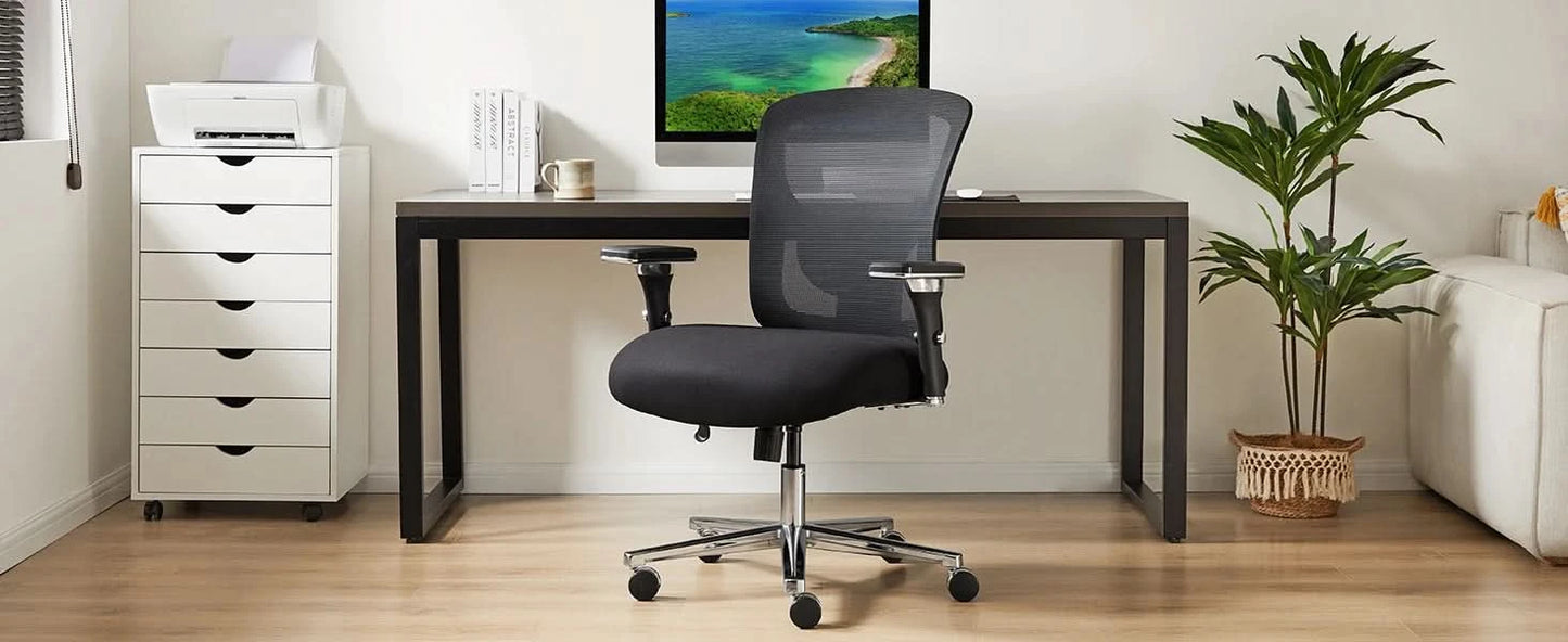 JHK Ergonomic Mesh Backrest Lumbar Support Office Chair Adjustable Height  3D Armrest Comfortable Sponge Cushion Gaming Chairs