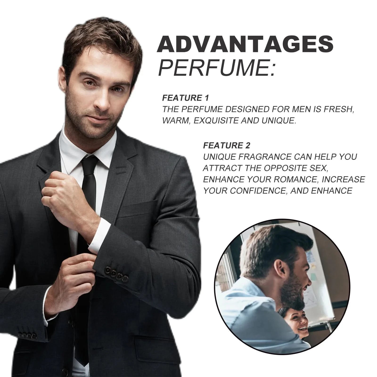 Roxelis 50ml Lasting Charming Perfume Cologne Fragrance Pheromone Fresh Release Charm Eau De Parfum Dating Flirting Perfume Gift - M & M Global