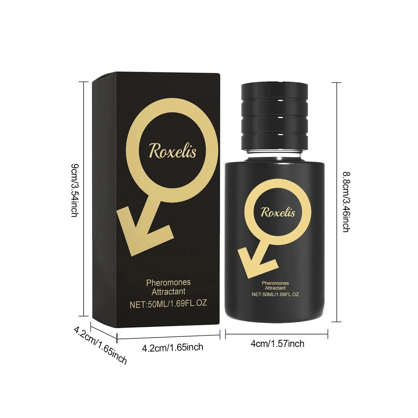 Roxelis Men Natural Scent Pheromone Perfume Charming Attractive Lasting Fresh Fragrance Men Perfume Spray for Bussiness Dating - M & M Global
